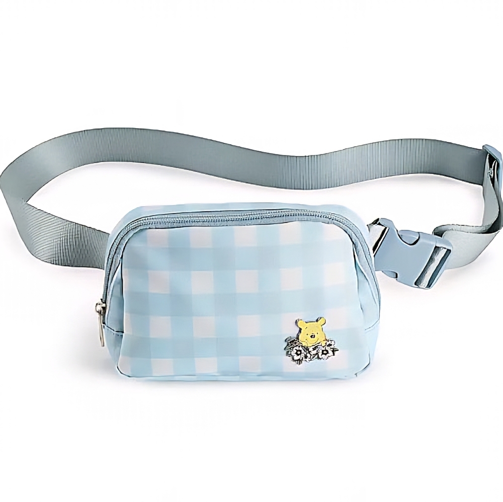 NWT! Disney Winnie The Pooh Plaid Belt Bag Fanny Pack